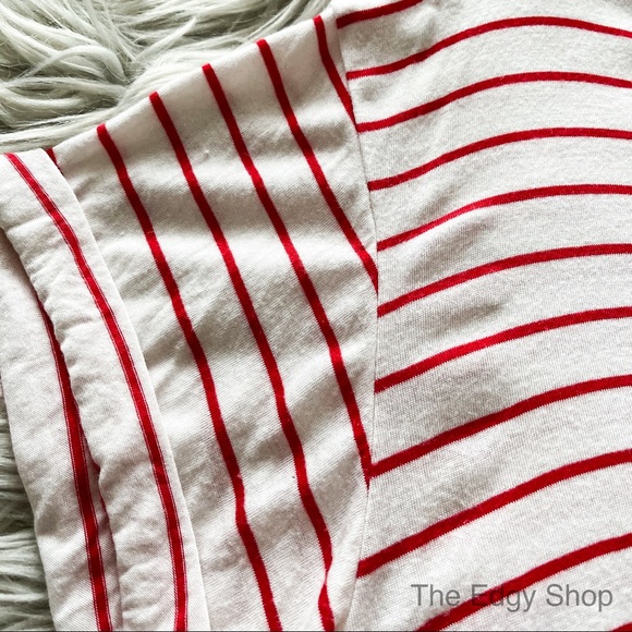 Charlotte Russe | West Coast Love Striped Crop Tee - Picture 6 of 6